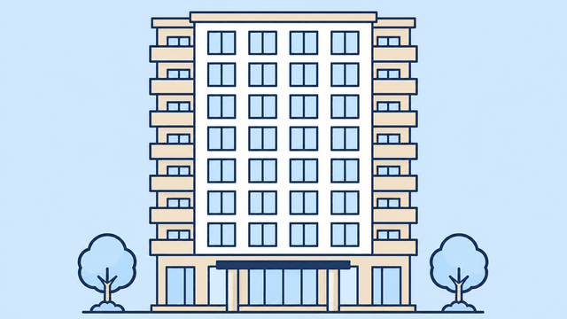 大阪府 吹田市のマンションのイメージイラスト